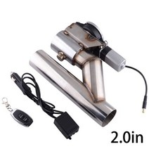 소리박 가변 가상 배기 마후라 듀얼 머플러 팁 자동차 베기음 튜닝이블 에너지 3 스테인레스 스틸 헤더 Y 파이프 전기 컷 아웃 3 인치 파이프 용 컷 아웃 키트, 2.0인치, 협력사