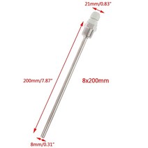 30-200mm 써모웰 304 스테인레스 스틸 1/2 BSP G 스레드 온도 센서 250 섭씨 최대 2Mpa 1 개, 05 200mm