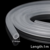 PVC 파이프 수도관 연결 부속 배관 소켓 밴딩기 1 미터 내구성 식품 학년 투명 반투명 실리콘 고무 호스 부드러운 유연한 안전 도구 홈 개선 필요성, [04] 3X4mm, 04 3X4mm