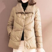 L.ONLINE SHOP여성 겨울 기모 양털 패션 숏패딩 빅사이즈 바람막이 패딩 숏패딩 경량패딩 롱패딩