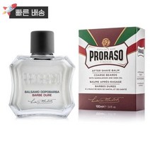 프로라소 남성용 애프터 쉐이브 밤 거친 수염을 위한 영양 샌달우드와 시어 버터 함유 100.5ml(3.3온스) 387030