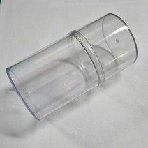 RT 다용도 원통형 투명 케이스 공병 플라스틱 수납정리함, 색상:투명(1113), 단품