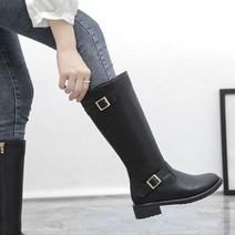 승마부츠 여성 가죽 스웨이드 롱부츠 069, 116 블랙 싱글_36(한국사이즈230mm)