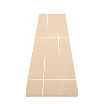 파펠리나 러그 여름 거실 사계절 먼지없는 카페트 러그 프레드 베이지 70 x 270 cm