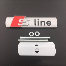 외제차 로고 프론트 그릴 아우디 A4 A1 A3 A5 A6 A2 B8 B9 B7 B6 B5 B4 B3 B2 헤드 배지 수정 액세서리, [05] Matte Silver Black, 05 Matte Silver Black