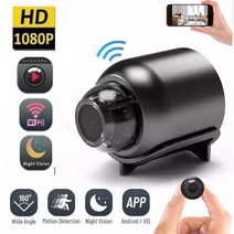 초소형 블랙박스 cctv 적외선 미니 음성 대화 감시 홈 애견 카메라 hd 1080p mini wifi 야간 모션 감지 비디오 보안 캠코더 아기 모니터 ip 캠, 카메라와 64GB 카드