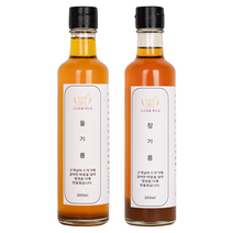 [1+1행사] 고소함을볶는집 저온압착 국산 들기름 300ml + 저온압착 특상급 참기름 300ml