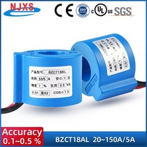 전기변압기 휴대용변압기 가정용링 타입 전류 트랜스포머 bzct18al-305 505 755a 1005 150a 5a 고정밀 ac ct 단상 전류 센서 제조, 50a - 5a 1종목, 02 50A - 5A  1 Class