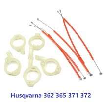 Husqvarna 362 365 371 372 흡기 매니폴드 클램프 플랜지 스로틀 케이블 라인 키트 372XP 전기톱 5037127-, 한개옵션0
