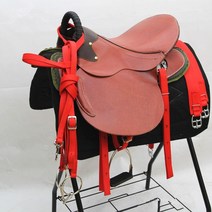 승마 안장 패드 말 장비 정품 가죽 진짜 소 전체 세트 입 비트 홀터 방지 미끄럼 액세서리, 01 Brown