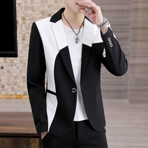 남자 정장자켓 546# 최부소매 양복 배색 양복남 비주류 고니시엄살부리다다소미얼Z