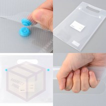 마켓프리 클리어 화일백 악보파일 똑딱이파일 보험증권화일 클리어파일 A4파일 파일집 증권케이스 화일케이스 부동산계약서화일, 가로형