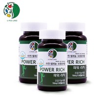 파워리치 남가새 아르지닌 마카 셀레늄 구기자 산사열매 하수오 홍삼 다미아나잎 쏘팔매토 남자 지구력 활력 피로 천연 아연 중년남성 영양제 식약처기능선인정, 180캅셀, 700mg