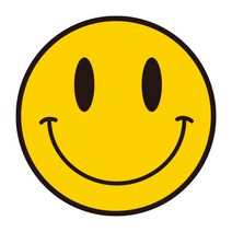 풀필 스마일 대형 빅스티커, 01_아웃라인스마일  28cm x 28cm