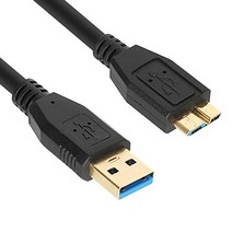 [강원전자] NETmate USB3.1 케이블 [AM-MicroB] [2M/블랙] [NM-UM320BKZ]