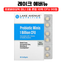 레이크 에버뉴 뉴트리션 프로바이오틱 미니 락토바실로스 2종 혼합 10억 CFU 90정, 1개