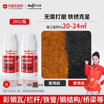 녹 환원제 녹제거 프라이머 1+1 제거제 금속 철 볼트 자동차 방청 전환제 수성프라이머 러스트, 2KG (브러쉬제공)