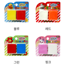 에코에듀 주물럭 클레이 슬라임 지우개 색상랜덤, 랜덤발송, 4개