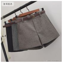 뉴타임즈 반바지 모직 울 팬츠 숏 핫 체크 빅사이즈