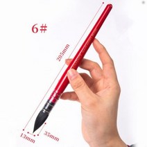 전문 다람쥐 털 나일론 믹스 수채화 물감 미술 붓 페인트 브러쉬 세트 그림 페인팅, number 6