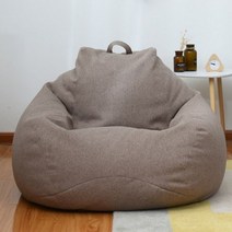 프리미엄 1인용 빈백소파 L L03, 브라운