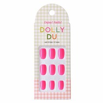 [돌리두] 말랑한 네일팁 컬러 테라피 셀프 네일아트, 돌리두 28.네온핑크