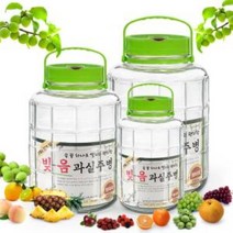 굿템 슬라이딩 유리 장아찌병 효소병 꿀단지 5L 8L 10L 과실주병 과실주통 과일주병, 감성ⓝ프리미엄 과실주병 10Lⓝa≫