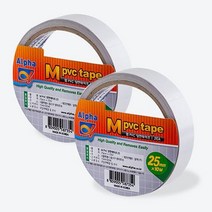 알파 M시리즈 양면테이프 PVC 25mmx10M (2롤), free, 상세페이지 참조