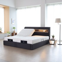 모베 모션베드 아다지오 TW 트윈 패밀리 전동침대 +매트리스세트, 에어셀, 라이트그레이