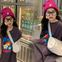 한뼘마켓 유아 아동 초등 주니어 여아 여름 바캉스룩 기본 반팔 썬플 롱원피스