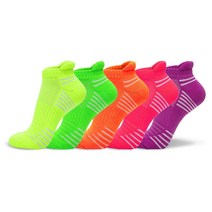 송이네양말 여성 도톰한 네온 형광 스포츠 삭스 양말