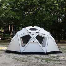 위오 야크돔460 중형 반구형돔쉘터 아이보리, 블랙