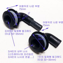 3/4인치 일체형 벌크헤드 구형 벌크 헤드