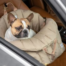 중형견 카시트 반려견 강아지 차시트 펫 애견 불독 비숑 닥스훈트 가방 개집, 살구 1