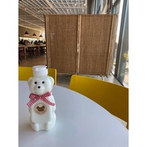 차이온 폴라베어 보틀 테디베어 곰돌이물병 500ml, 리본 5P