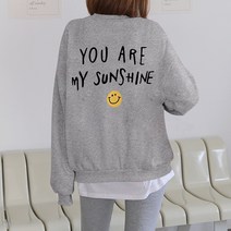 [쏭스타일] Smile백나염맨투맨(기모)