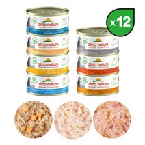 알모네이쳐 HFC 내츄럴 캣(7종) 70g x 12개/고양이습식사료, 닭고기와 호박, 12캔