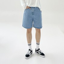 아도르클래식 라이트블루 523 세미 와이드 데일리 데님 청반바지