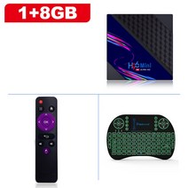 smart tv box h96 mini v8 android 10.0 rk3228a 4k 3d 미디어 플레이어 2160p 1080p 최대 60fps 비디오 디코더 h96mini 셋톱, 협력사, 우리 플러그, 1g 8g i8키보드