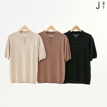 [런칭가 89900원]J BY 22SS 남성 실크린넨 카라 니트 풀오버
