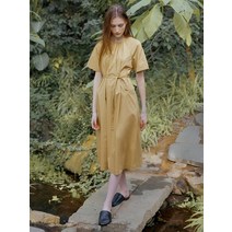 FRONTROW Conscious Gathered Maxi Dress_2color