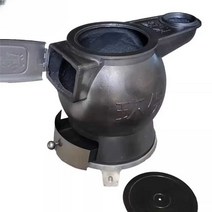 가정용 주물난로 소형 실내 난방용 나무 연탄 화로, D타입-옵션사진참조