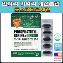 기억력 인지력 뇌건강 포스파티딜세린 치매예방영양제 기억력개선 두뇌여양제 뇌에좋은약 공부영양제, 1개, 상세페이지참조