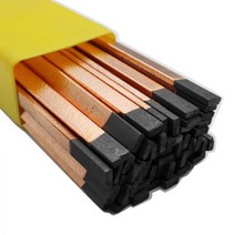 평평한 전기 용접 탄소 전극 에어 포인트 가우징 고드, 4x12x355mm 10개