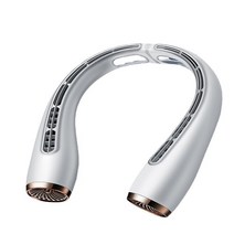 무시동에어컨 차박용 화물차 차박 캠핑카 카라반 캠핑 중장비 교수형 목 에어컨 팬 usb 충전 휴대용 차가운 야외 스포츠 접이식 긴 배터리 수명 팬, 1-하얀