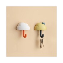 고리 현관문 후크 부착걸이 열쇠걸이 모양 우산 키걸이, 블루GY003803