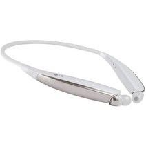 LG 톤 울트라 HBS-830 블루투스 무선 스테레오 헤드셋 넥밴드 이어 버드 (차량용 어댑터 포함), 하얀색