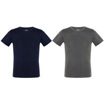 2개 스페클로 에어로웜 기모 반팔티 2종 남성용