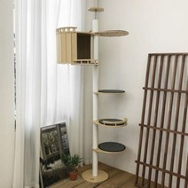 1300K 자작 캣폴 고양이 원목 캣타워 실속형 추천02, 단품
