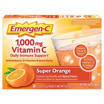 이머전씨 비타민 C 1000mg 30팩 슈퍼 오렌지 Emergen C